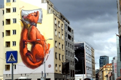 Bratislavská sedma – tridsiata siedma. Dunajská ulica, streetart. Foto: Hana Fábry 2017