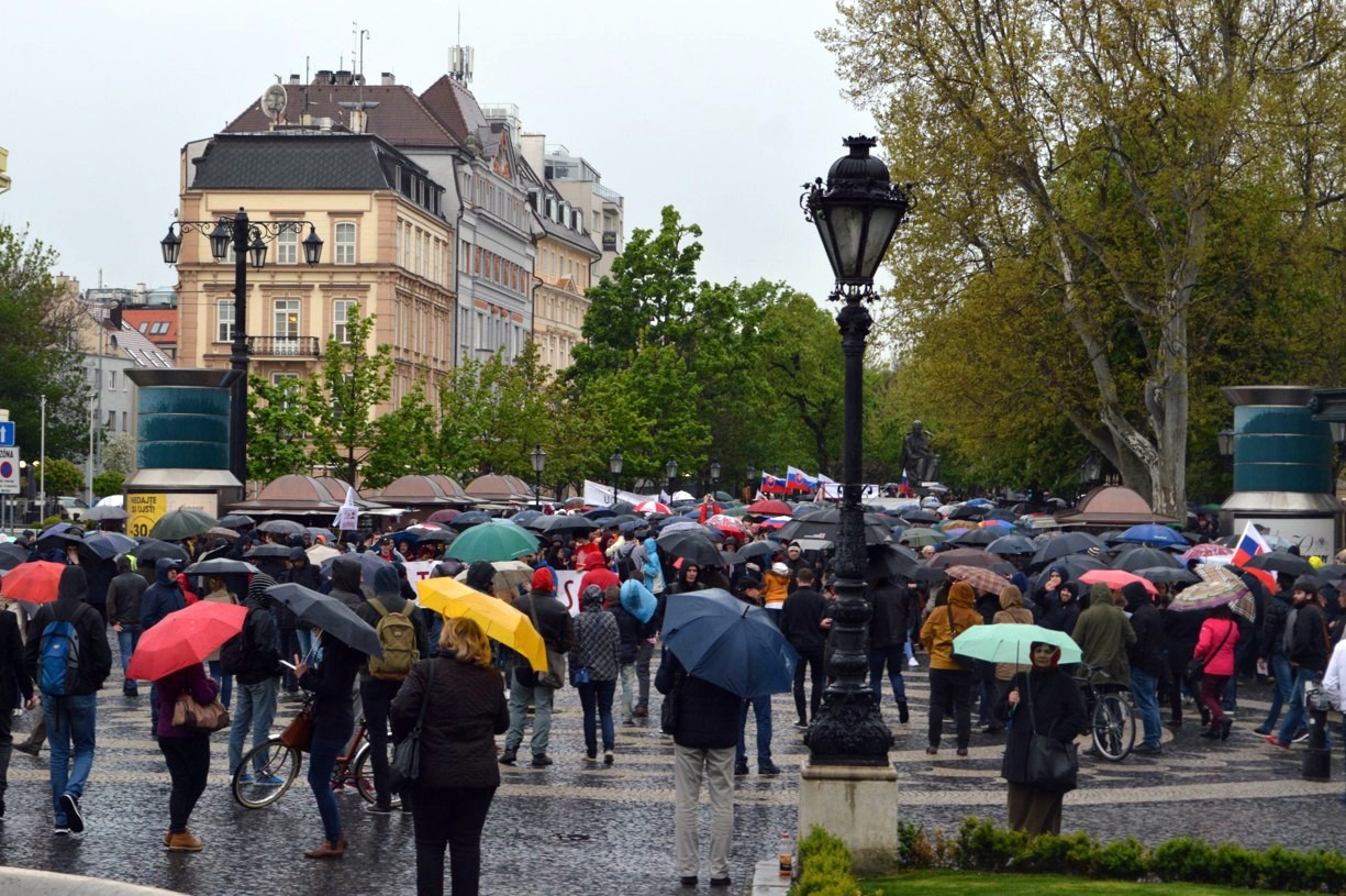Veľký protikorupčný pochod. 18.4.2017. Foto: Hana Fábry