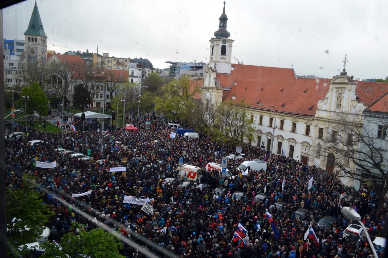Veľký protikorupčný pochod. 18.4.2017. Foto: Hana Fábry
