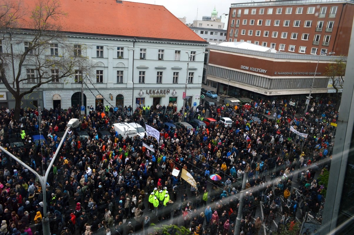 Veľký protikorupčný pochod. 18.4.2017. Foto: Hana Fábry